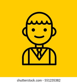 student icon. isolated sign symbol