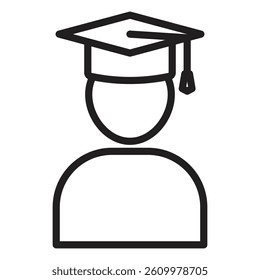 Student icon Line Art Logo set