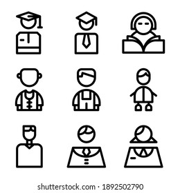 student icon or logo isolated sign symbol vector illustration - Collection of high quality black style vector icons
