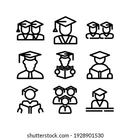 student icon or logo isolated sign symbol vector illustration - Collection of high quality black style vector icons
