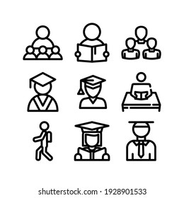student icon or logo isolated sign symbol vector illustration - Collection of high quality black style vector icons
