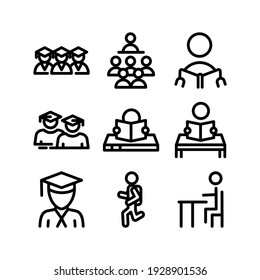 student icon or logo isolated sign symbol vector illustration - Collection of high quality black style vector icons
