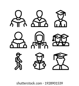 student icon or logo isolated sign symbol vector illustration - Collection of high quality black style vector icons
