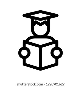 student icon or logo isolated sign symbol vector illustration - high quality black style vector icons

