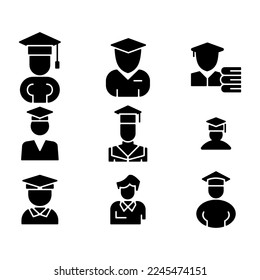 student icon or logo isolated sign symbol vector illustration - Collection of high quality black style vector icons