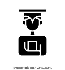 student icon or logo isolated sign symbol vector illustration - high quality black style vector icons
