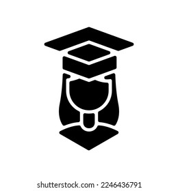 student icon or logo isolated sign symbol vector illustration - high quality black style vector icons
