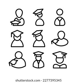 student icon or logo isolated sign symbol vector illustration - Collection of high quality black style vector icons
