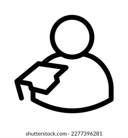 student icon or logo isolated sign symbol vector illustration - high quality black style vector icons
