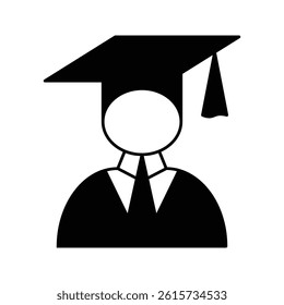 Student icon. for mobile concept and web design. vector illustration