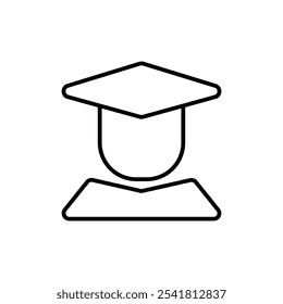 Ícone de estudante Vetor de estrutura de tópicos para interface do usuário da Web