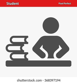 Student Icon. Professional, pixel perfect icons optimized for both large and small resolutions. EPS 8 format.
