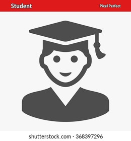 Student Icon. Professional, pixel perfect icons optimized for both large and small resolutions. EPS 8 format.