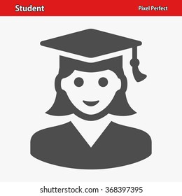 Student Icon. Professional, pixel perfect icons optimized for both large and small resolutions. EPS 8 format.
