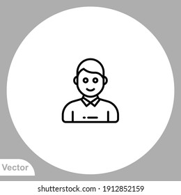 Student icon sign vector,Symbol, logo illustration for web and mobile