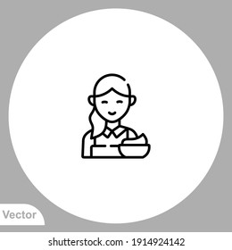 Student icon sign vector,Symbol, logo illustration for web and mobile