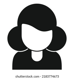 Student icon simple vector. Age old. Woman people