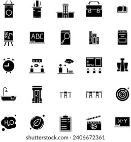 Student Icon in Solid Style Perfect for Presentation and any Purpose
