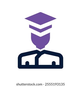 student icon. vector dual tone icon for your website, mobile, presentation, and logo design.