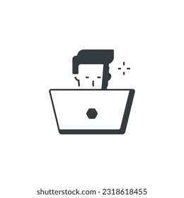 Student icon, Student vector illustration