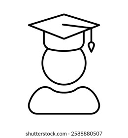 Student icon Vector logo set flat