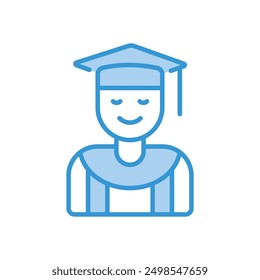 Student icon vector stock illustration