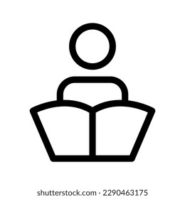 Ilustración de diseño del símbolo del vector del icono estudiantil
