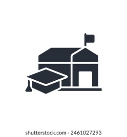student icon. vector.Editable stroke.linear style sign for use web design,logo.Symbol illustration.