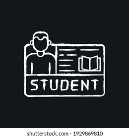 Student ID card color icon. Admission to the university. Educational document thin line vector illustration. 