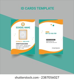 Student Id Card design template Id card design for school, Identity Card Design 