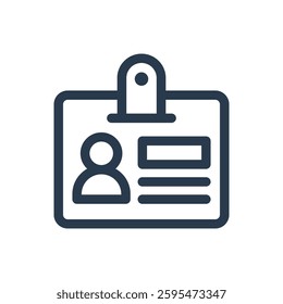 Student ID Card for Study Abroad Vector Icon