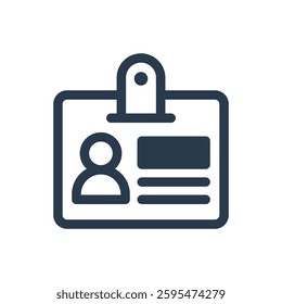 Student ID Card for Study Abroad Vector Icon