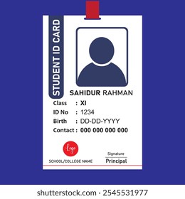 Student id card templete design