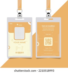 Student Id Card. University, School, College Identity Card Vector Illustration.