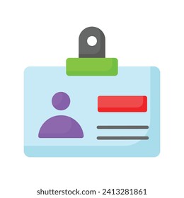 Student id card vector design, entry pass icon in modern style