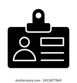Student id card vector design, entry pass icon in modern style
