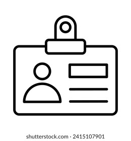 Student id card vector design, entry pass icon in modern style