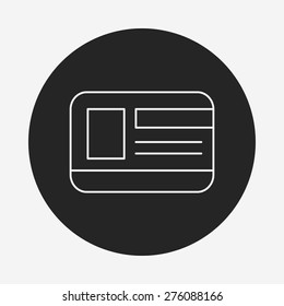 student ID line icon