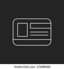 student ID line icon
