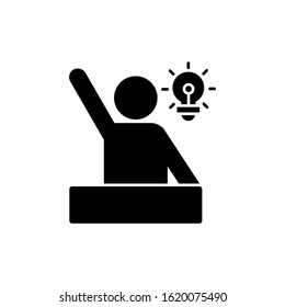 Student, idea icon. Simple education icons for ui and ux, website or mobile application
