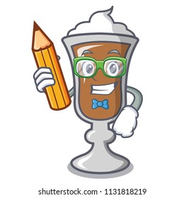 Student irish coffee character cartoon