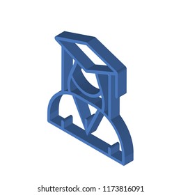 Student isometric left top view 3D icon