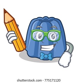 Student jelly character cartoon style