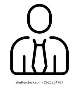 Student job manager icon. Outline student job manager vector icon for web design isolated on white background