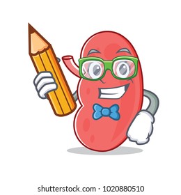 Student kidney character cartoon style