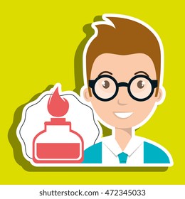 student laboratory tools vector illustration graphic eps 10