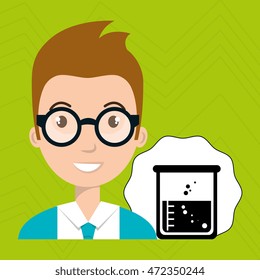 student laboratory tools vector illustration graphic eps 10