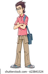 student with a laptop