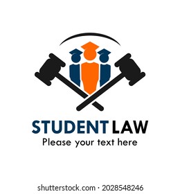 Student law logo template illustration