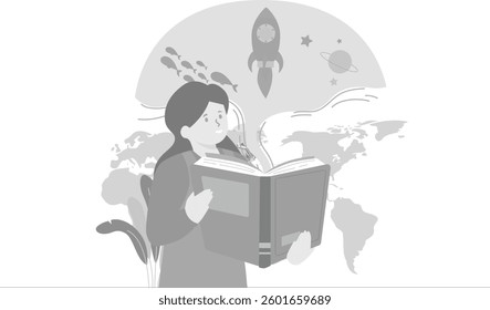 Student Learning Astrophysics on Book